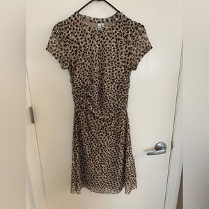 Animal print mini dress